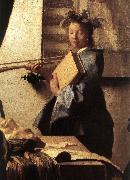 The Art of Painting (detail)  awr VERMEER VAN DELFT, Jan